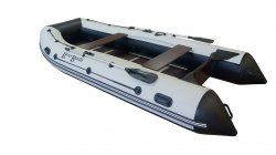Лодка RiverBoats 370 черно-белый