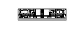 Рамка номерного знака Taiga карбон AVS RN-05