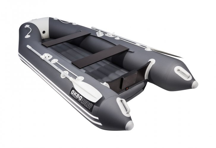 Лодка АКВА 3200 НДНД графит/светло-серый