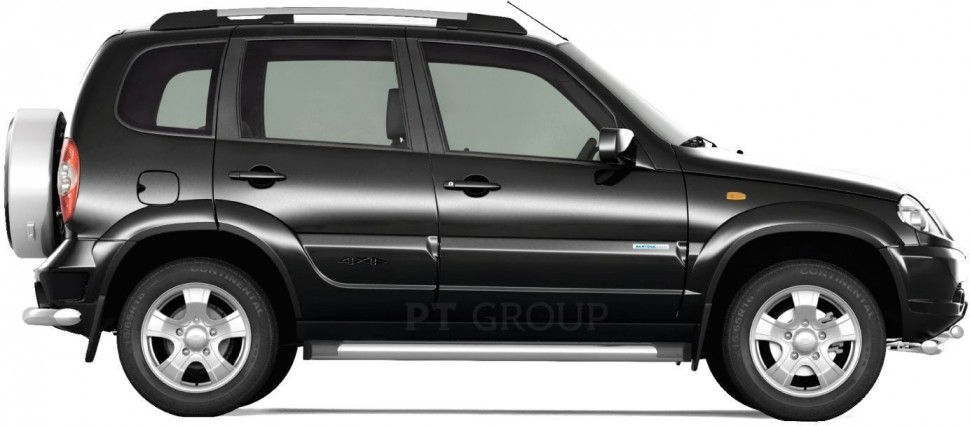 Защита заднего бампера угловая 63 мм (НПС) Chevrolet NIVA с 2009 PT Group