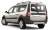 Защита заднего бампера угловая 51 мм (НПС) LADA Largus с 2012 / Largus Cross с 2015 PT Group