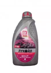 Масло двухтактное Лукойл мото 2Т 1 л, масло моторное 19556