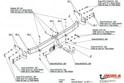 Фаркоп Hyundai Solaris сед/хб.с 2010- /Kia Rio сед.с 2011- /Hyundai I40 с 2011- Imiola J/041