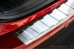 Накладка на зад. бампер AluFrost Mitsubishi Outlander 1 2003-08г.(10-2157)
