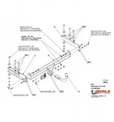 Фаркоп Skoda Superb I 2002-08, VW Passat B5 1996-00 Imiola W/012
