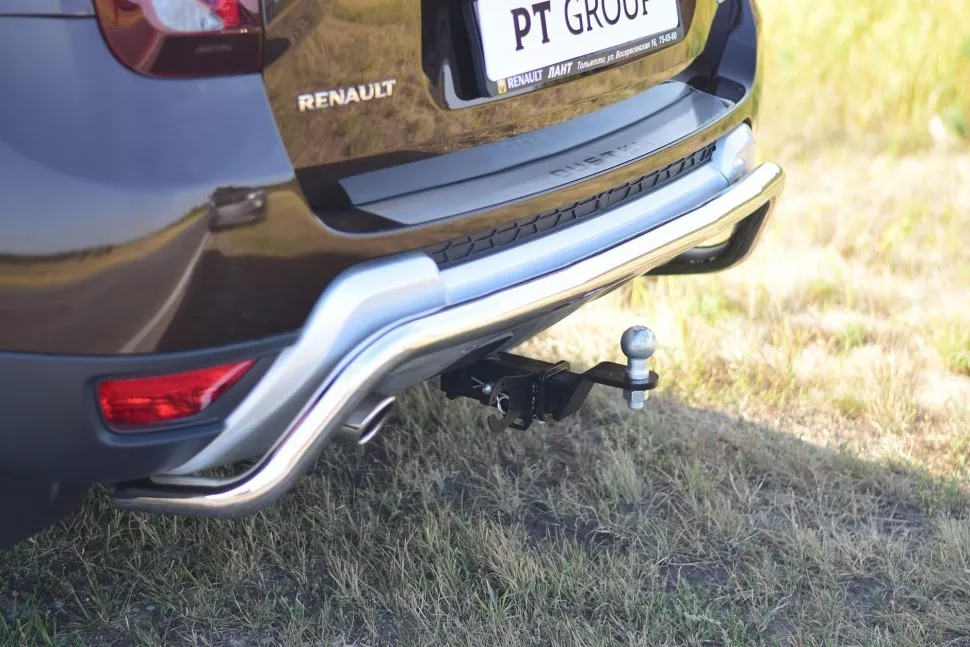 Накладка на задний бампер (НПС) Renault DUSTER с 2012 PT Group