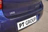 Накладка на задний бампер (ABS, черное тиснение) на LADA Granta с 2011 PT Group