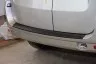 Накладка на задний бампер (ABS, черное тиснение) на LADA Largus с 2012 PT Group
