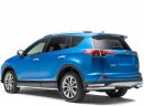 Защита заднего бампера двойная угловая 63/51мм (НПС) Toyota RAV4 2016- PT Group