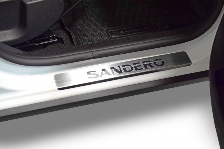 Накладки в проем дверей (4шт.) Renault Sandero, Sandero Stepway 2014- PT Group