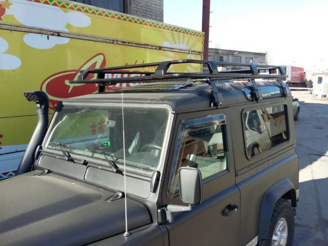 Багажник экспедиционный Land Rover Defender 90 c cеткой