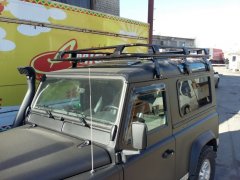 Багажник экспедиционный Land Rover Defender 90 c cеткой