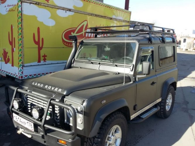 Багажник экспедиционный Land Rover Defender 90 c cеткой