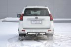 Защита заднего бампера двойная угловая 63/38мм (НПС) Toyota LAND CRUISER PRADO 150 с 2017 PT Group