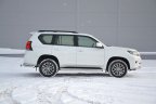 Защита заднего бампера двойная угловая 63/38мм (НПС) Toyota LAND CRUISER PRADO 150 с 2017 PT Group