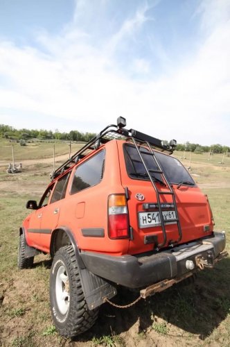 Багажник экспедиционный Toyota Land Cruiser 80 с сеткой