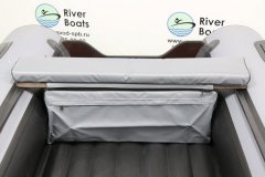 Комплект мягких накладок с сумкой 800*200мм серый