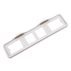 Рамка номерного знака Премиум с освещением, белая