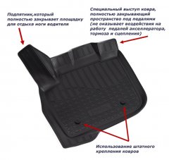 Коврики Norplast Kia Ceed (JD) 3D (2012)\ Kia Pro Ceed (JD) 3D (2012)\ Kia Ceed SW (JD) 3D (2012)