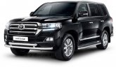 Защита заднего бампера угловая 63мм (НПС) Toyota LAND CRUISER 200 с 2016 PT Group