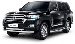 Защита заднего бампера угловая 63мм (НПС) Toyota LAND CRUISER 200 с 2016 PT Group
