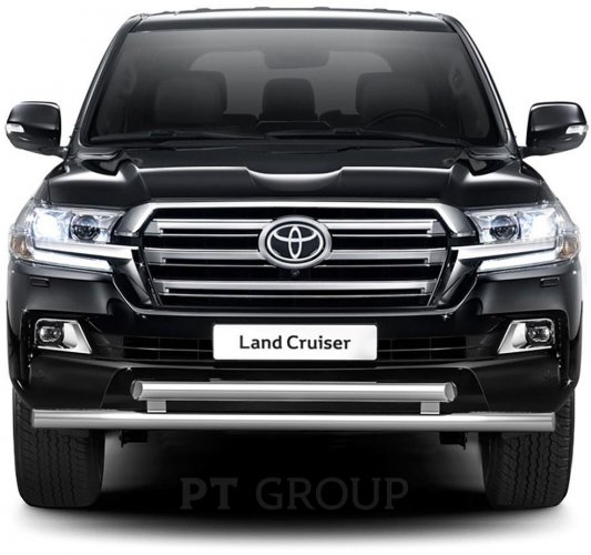 Защита заднего бампера угловая 63мм (НПС) Toyota LAND CRUISER 200 с 2016 PT Group