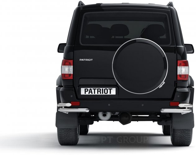 Защита заднего бампера двойная угловая 63/51мм (НПС) UAZ Patriot с 2014 PT Group