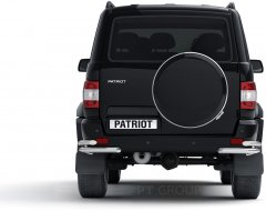 Защита заднего бампера двойная угловая 63/51мм (НПС) UAZ Patriot с 2014 PT Group