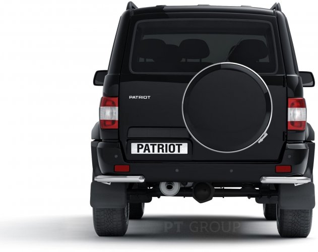Защита заднего бампера угловая 63мм (НПС) UAZ Patriot 2014- PT Group
