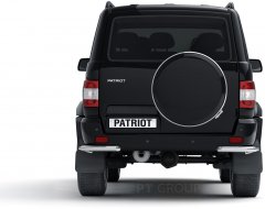 Защита заднего бампера угловая 63мм (НПС) UAZ Patriot 2014- PT Group