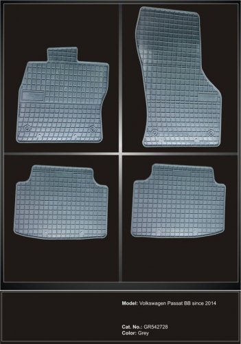 Коврики FroGum Volkswagen Passat B8 c 2014 серые
