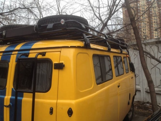 Багажник экспедиционный УАЗ 3741,2206(микроавтобус) с сеткой