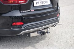 Фаркоп Kia Sorento Prime 2015-/ Hyundai Santa Fe с 2018-2021 Бензин  PT Group