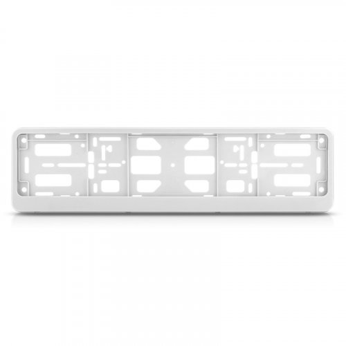 Рамка номерного знака белая AVS RN-17
