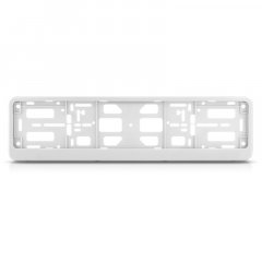 Рамка номерного знака белая AVS RN-17