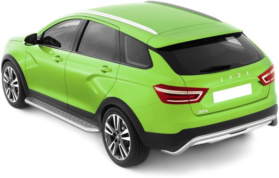 Защита заднего бампера 51 мм (НПС) LADA Vesta SW Cross с 2017 PT Group