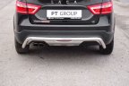 Защита заднего бампера 51 мм (НПС) LADA Vesta SW Cross с 2017 PT Group