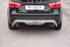 Защита заднего бампера 51 мм (НПС) LADA Vesta SW Cross с 2017 PT Group