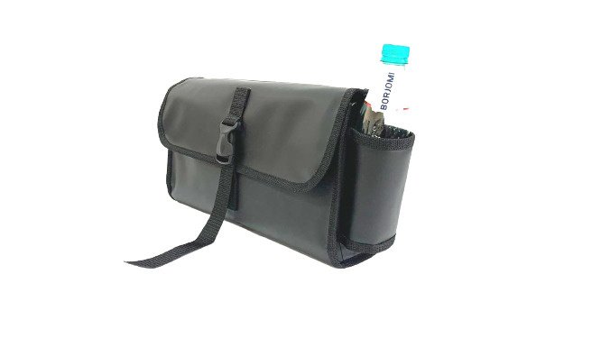 Сумка на ликтрос с бутылкодержателем, большая,черная