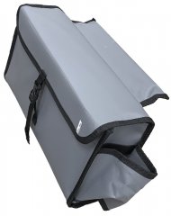 Сумка на ликтрос с бутылкодержателем, большая,серая