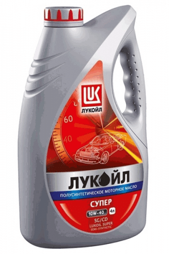 Лукойл Супер 10w40 SG/CD 1 л, масло моторное п/с нк. 19191