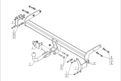 Фаркоп Kia Sportage с 2018- (AvtoS KI 34)