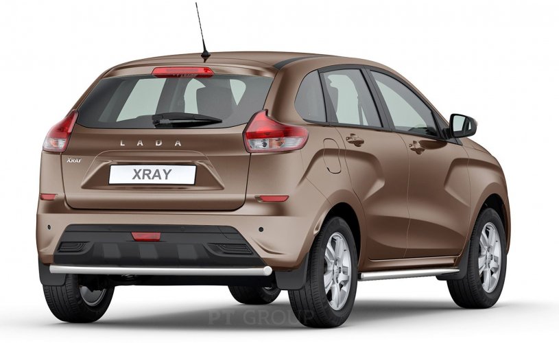 Защита заднего бампера одинарная 51 мм (НПС) LADA XRAY с 2016 PT Group
