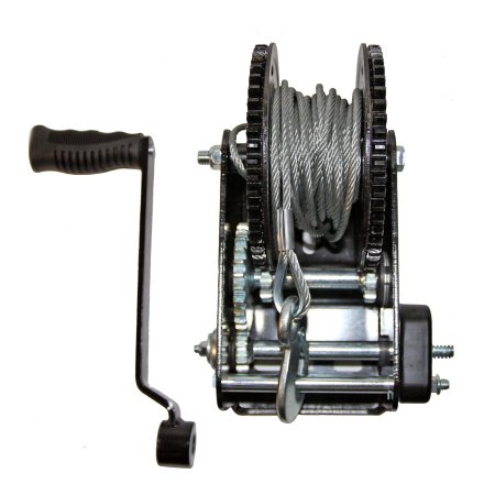 Лебедка TRAILERCOM WB2500 с автоматическим тормозом (1130кг, трос 8м)