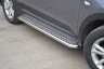 Защита порогов с алюминиевой площадкой 51 мм НПС Hyundai CRETA с 2016