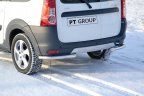 Защита заднего бампера угловая 51 мм (НПС) LADA Largus с 2012 / Largus Cross с 2015 PT Group