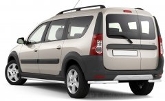 Защита заднего бампера угловая 51 мм (НПС) LADA Largus с 2012 / Largus Cross с 2015 PT Group