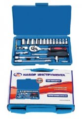 Набор инструмента AUTOVIRAZH 24 предм. AV-212024 [профессион.,  головки + трещетка 1/
