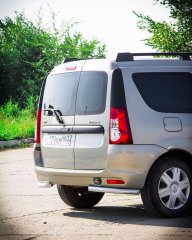 Защита заднего бампера угловая 51 мм (ППК) LADA Largus c 2012 / LADA Largus Cross c 2015 PT Group