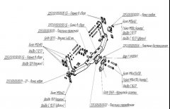 Фаркоп Mercedes Sprinter 1995-2006/ Classic с 2013/Volkswagen LT 1995-2006 Oris-Bosal 2254-F